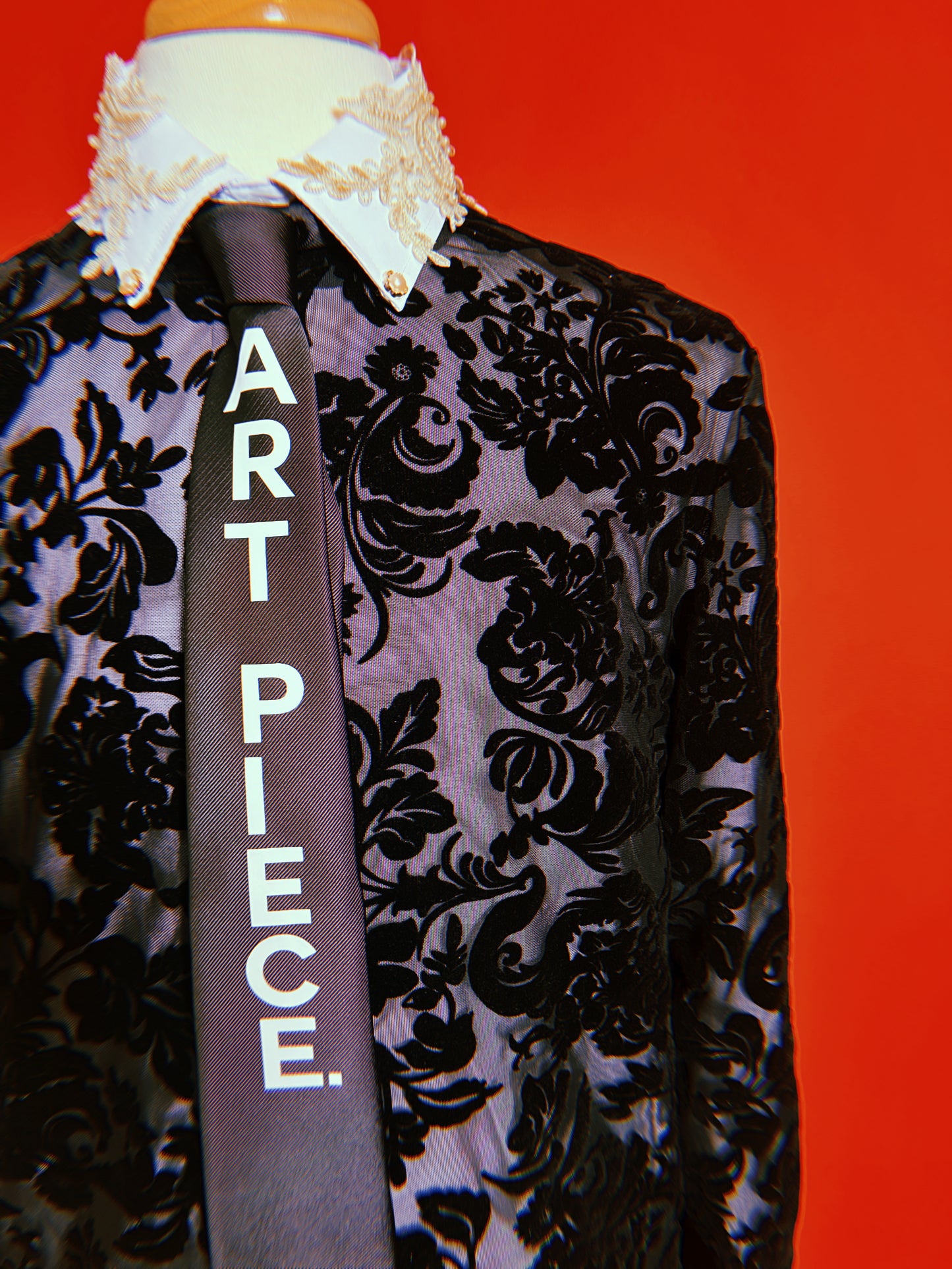 3 Piece Floral Sweater, Shirt and Tie + FREE ART BAG