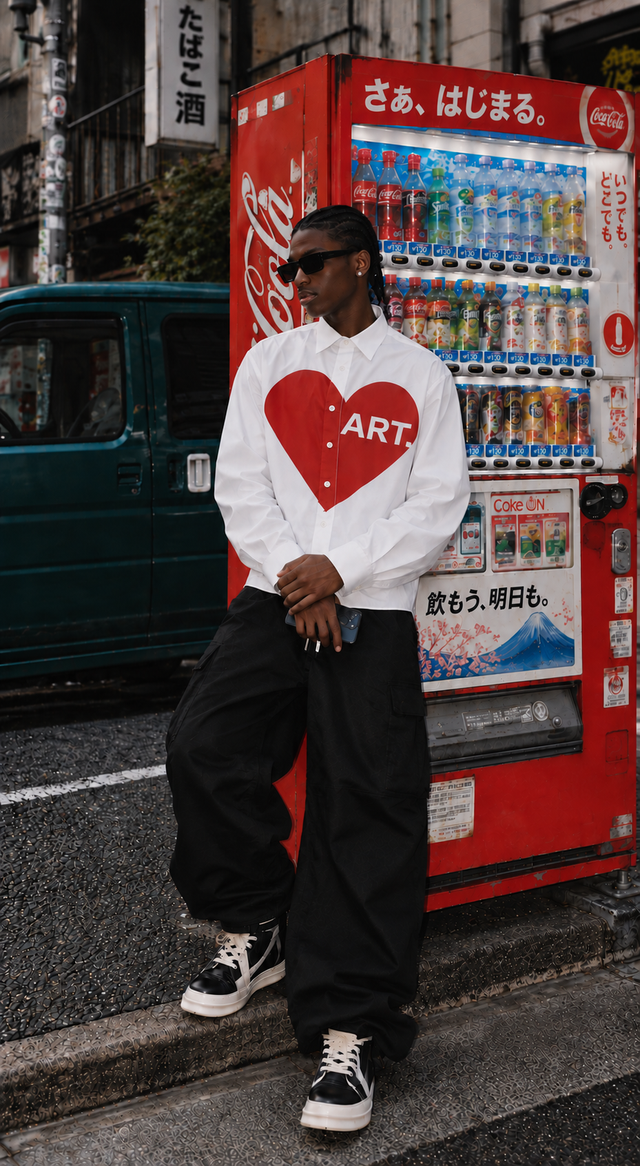 I ❤️ ART BUTTON-UP + FREE Art Pouch