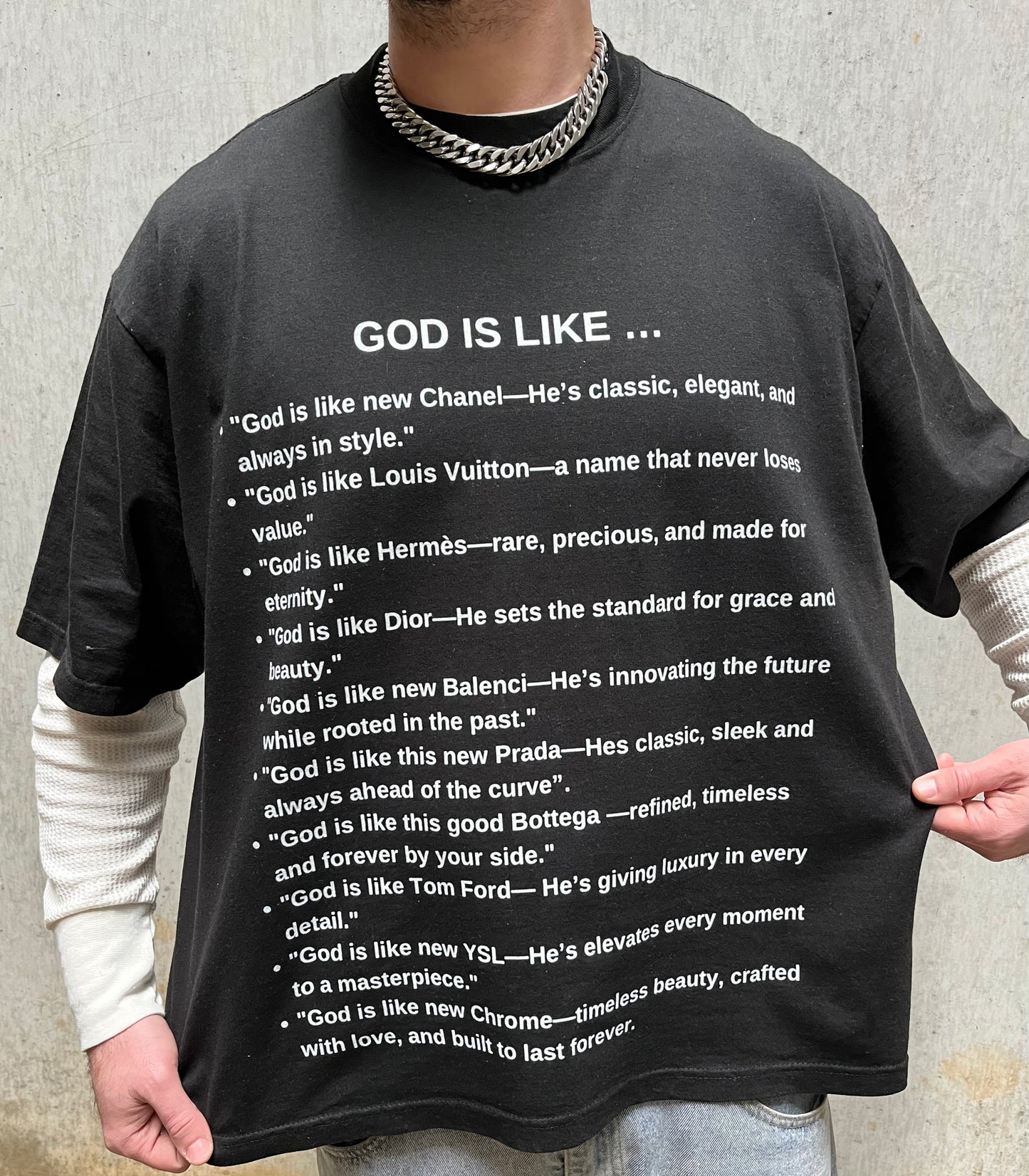 God is like Boxy Tee + Free Travel Bag