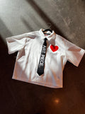 SHORT SLEEVE ART PIECE. SHIRT + TIE & FREE Art Pouch