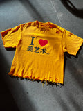 I ❤️ ART TEE — YELLOW + Free Art Pouch