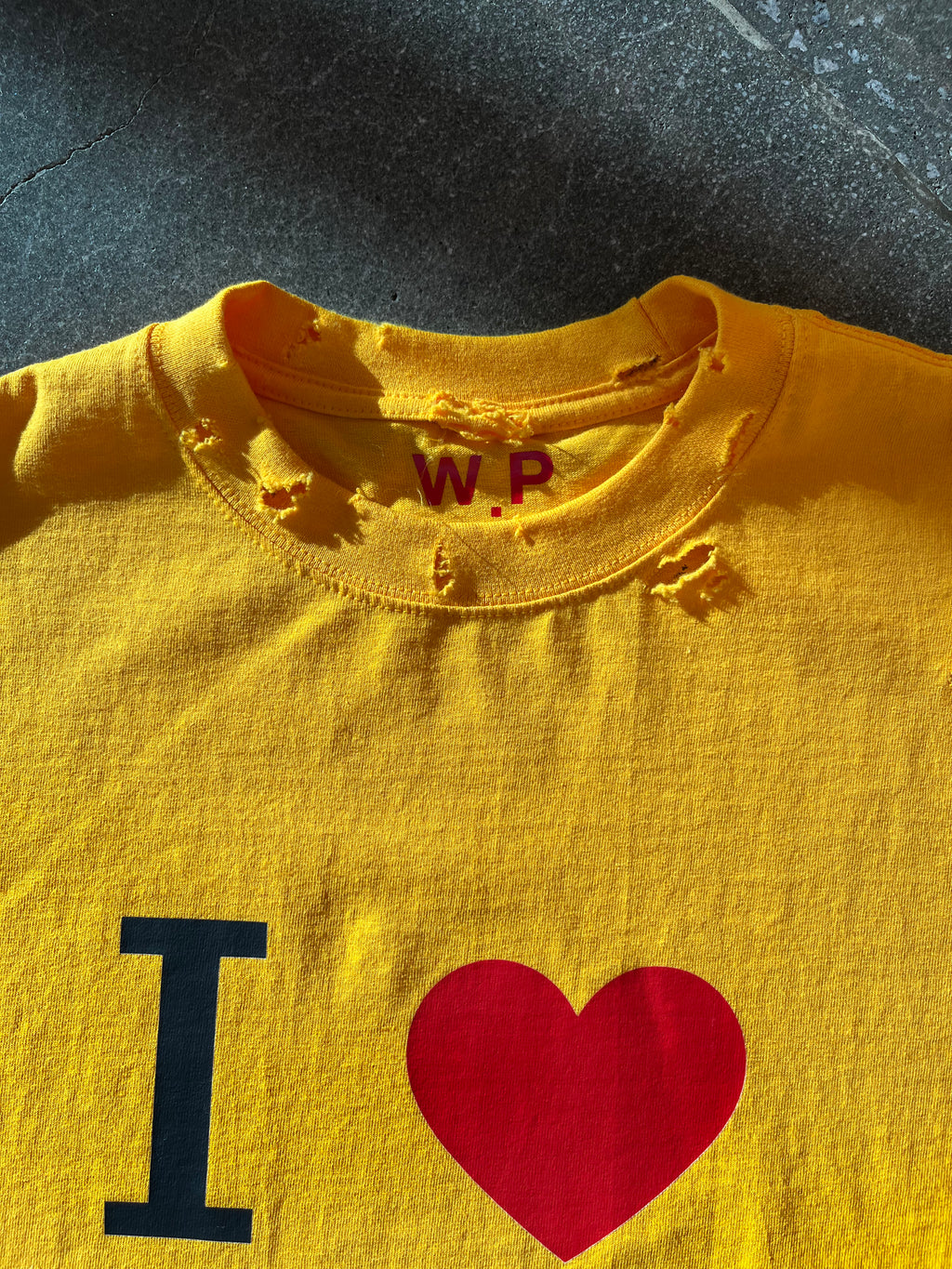 I ❤️ ART TEE — YELLOW + Free Art Pouch