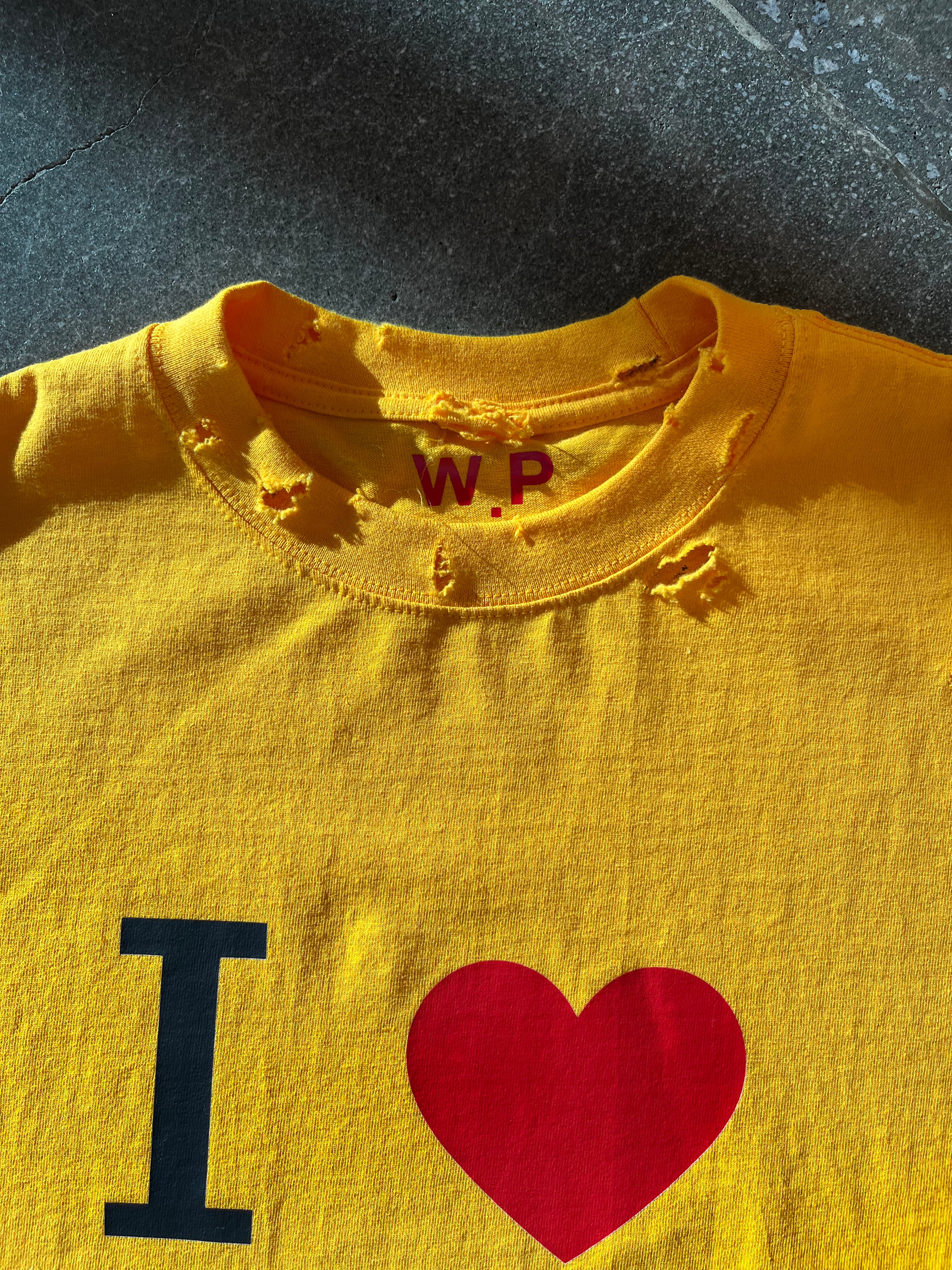 I ❤️ ART TEE — YELLOW + Free Art Pouch
