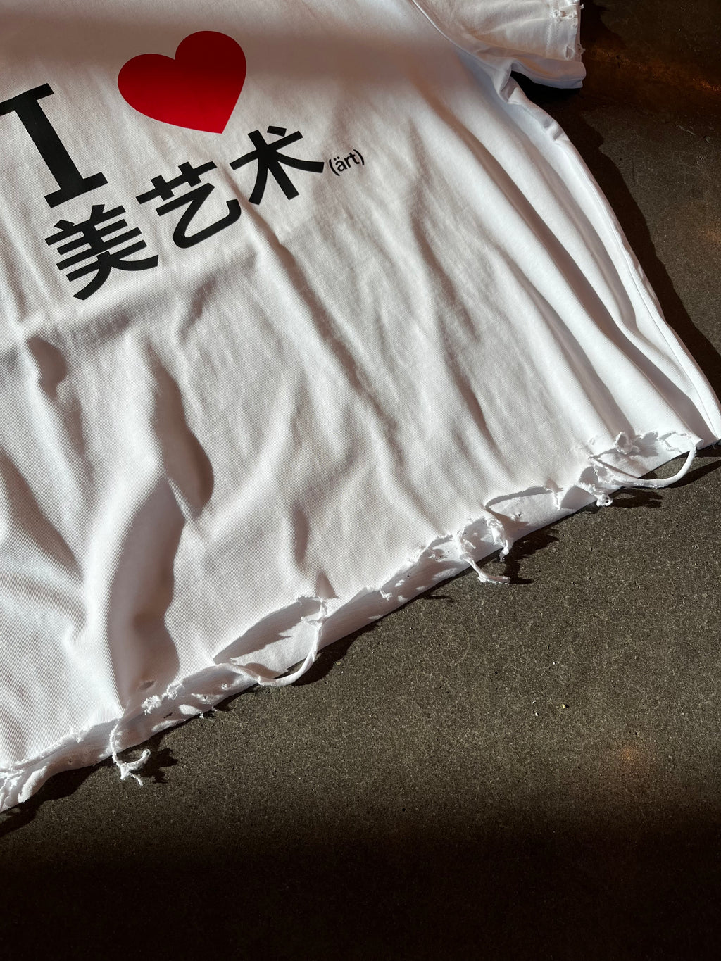 I ❤️ ART TEE — WHITE + Free Art Pouch