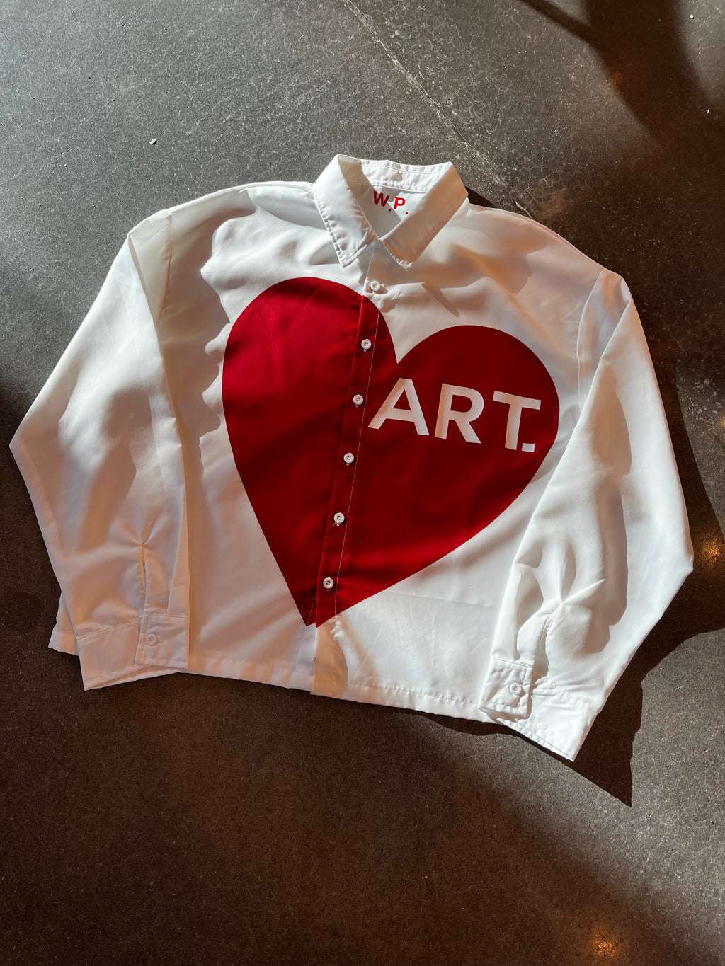 I ❤️ ART BUTTON-UP + FREE Art Pouch