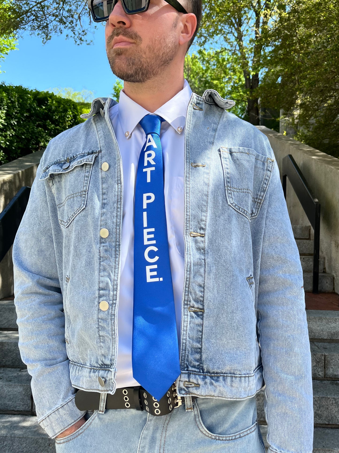 Art Piece Tie (Blue)