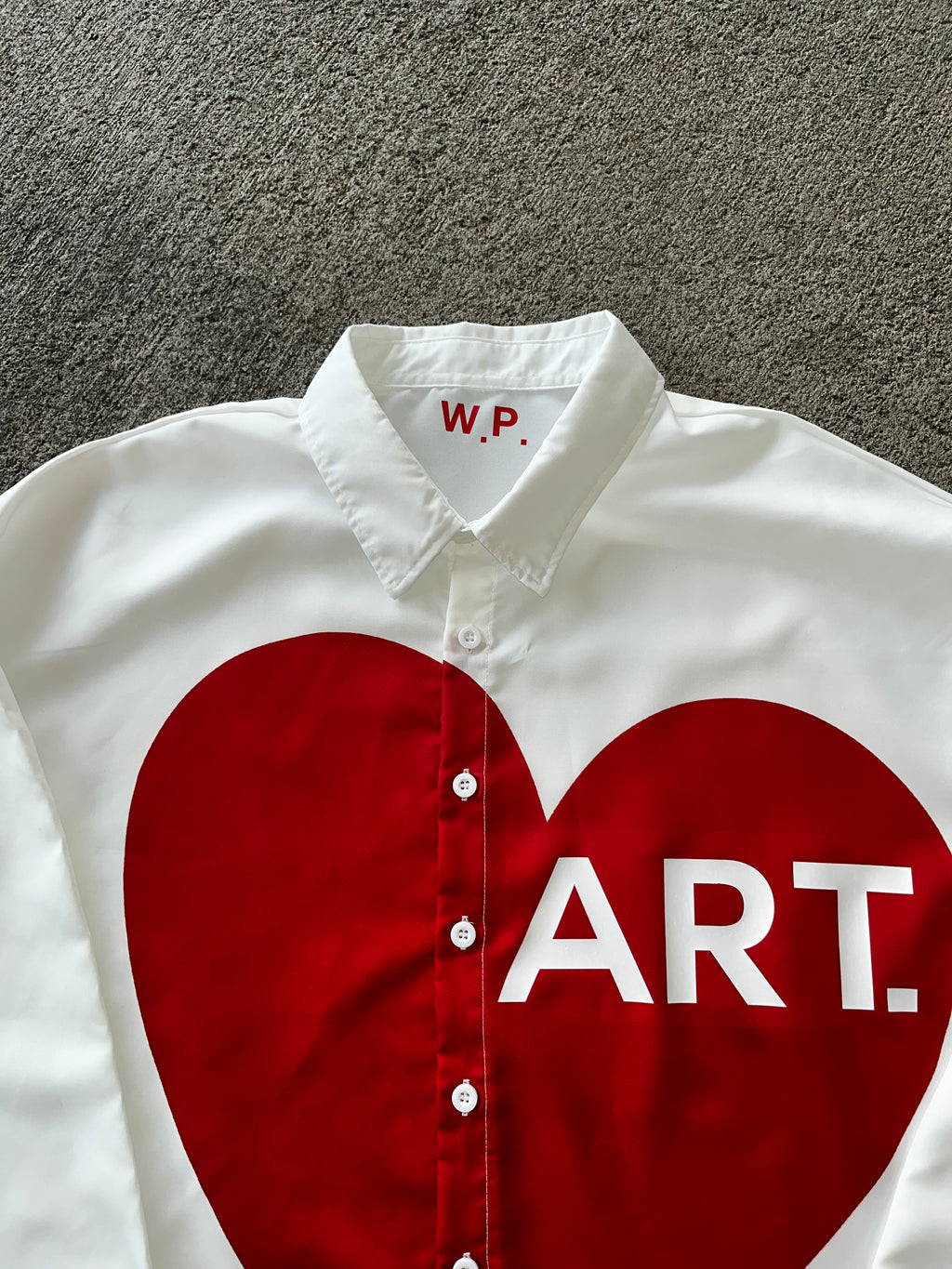 I ❤️ ART BUTTON-UP + FREE Art Pouch