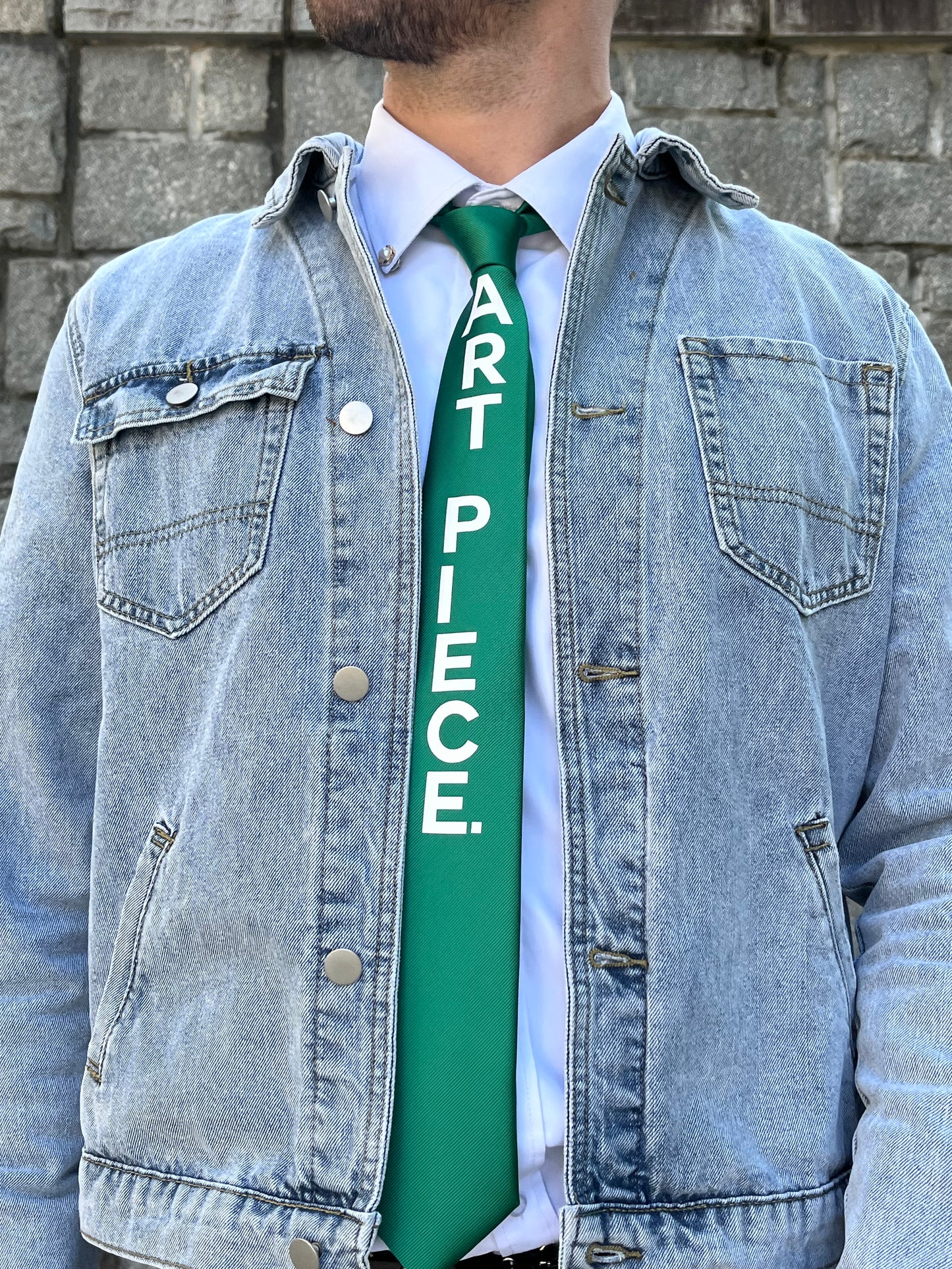 Art Piece Tie (Green)