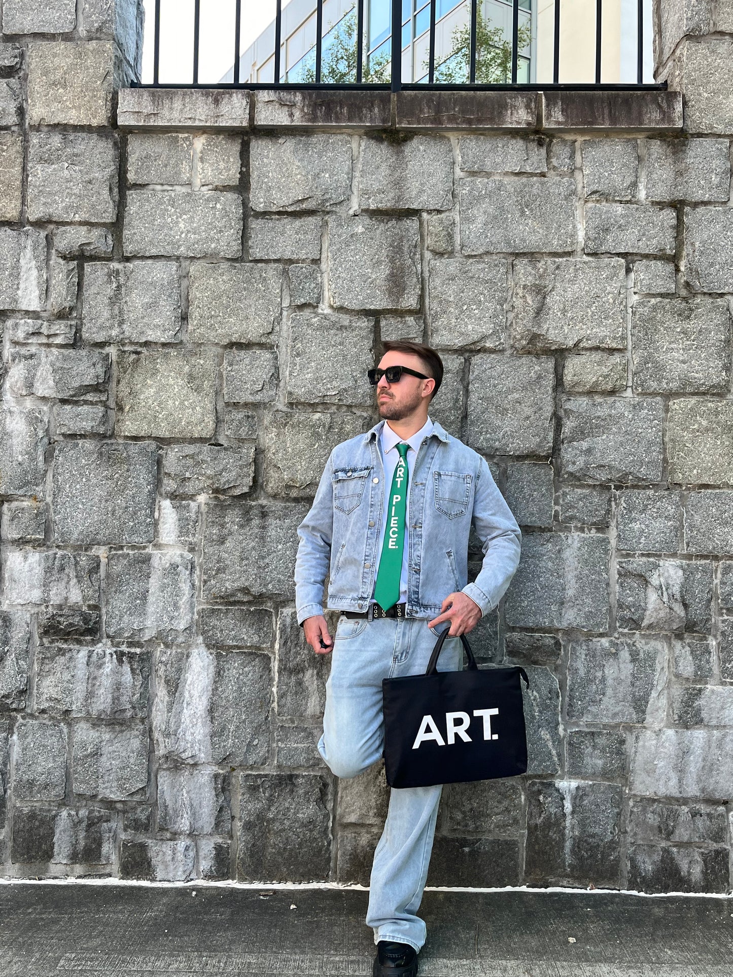 Art Piece Tie (Green)