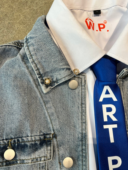 Art Piece Tie (Blue)