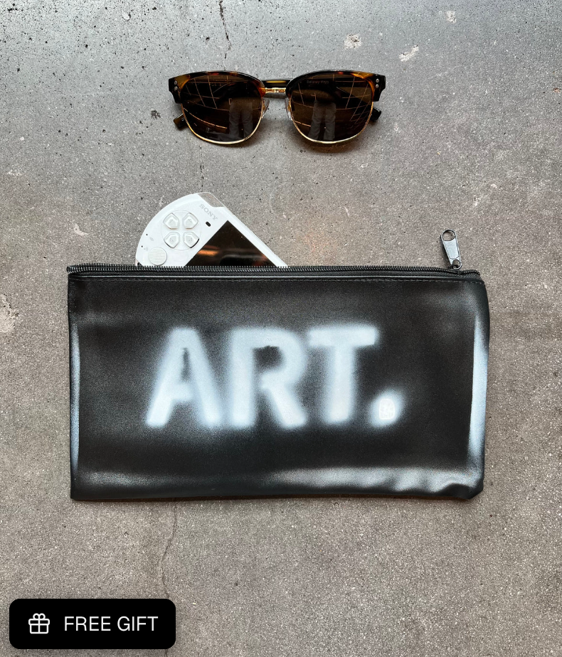SHORT SLEEVE ART PIECE. SHIRT + TIE & FREE Art Pouch
