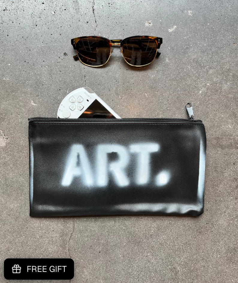 I ❤️ ART BUTTON-UP + FREE Art Pouch