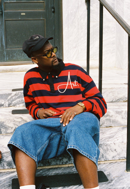 Art Rugby - Red & Navy